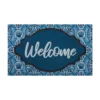 Sonoma Goods For Life® BLUE WELCOME MEDALLION DOORMAT -home decoration 5984305