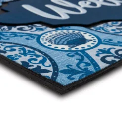 Sonoma Goods For Life® BLUE WELCOME MEDALLION DOORMAT -home decoration 5984305 ALT3