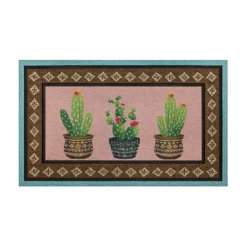 Sonoma Goods For Life® PINK CACTUS DOORMAT