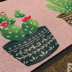 Sonoma Goods For Life® PINK CACTUS DOORMAT -home decoration 5984312 ALT2