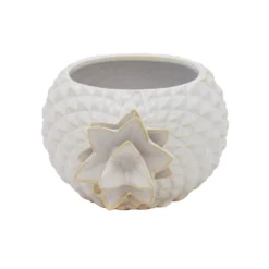Sonoma Goods For Life® White Pineapple Planter Table Decor -home decoration 5989352 ALT3