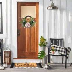 Sonoma Goods For Life® Asymmetrical Artificial Hydrangea Greenery Wreath -home decoration 5997163 ALT