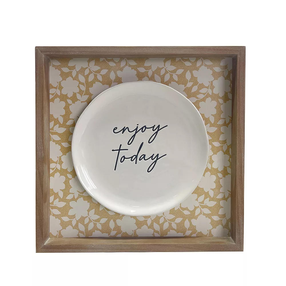Sonoma Goods For Life® Enjoy Today Plate Framed Wall Art 3 Sonoma Goods For Life® Enjoy Today Plate Framed Wall Art